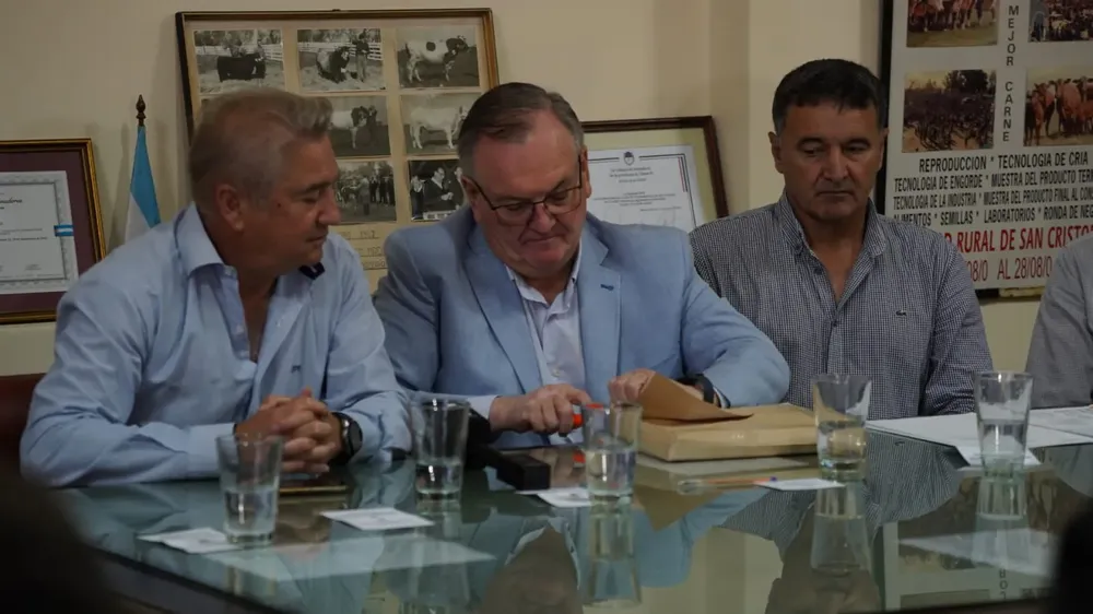 El acto se realizó en la sede de la Sociedad Rural de San Cristóbal