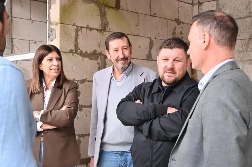 Visita a la obra del Hospital Sunchales 