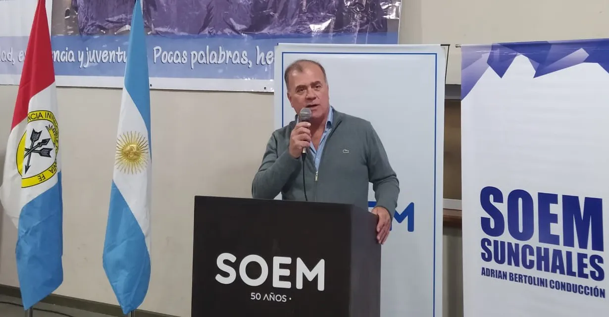 Adrián Bertolini, Secretario General SOEM Sunchales 